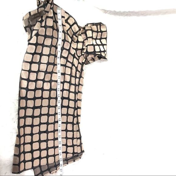 The Limited | Black gold geometric print shirt L - Picture 10 of 13